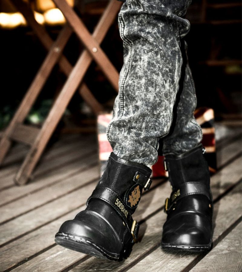 Billy Miesten Western Boot - Kahvi