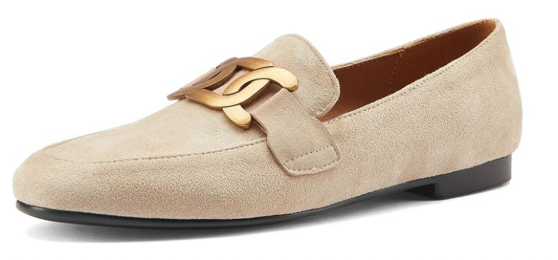 Borda Naisten Tasaiset Loafer-kengät - Musta
