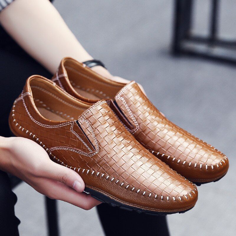 Borgon Miesten Loafers Vapaa-ajan Kengät - Musta