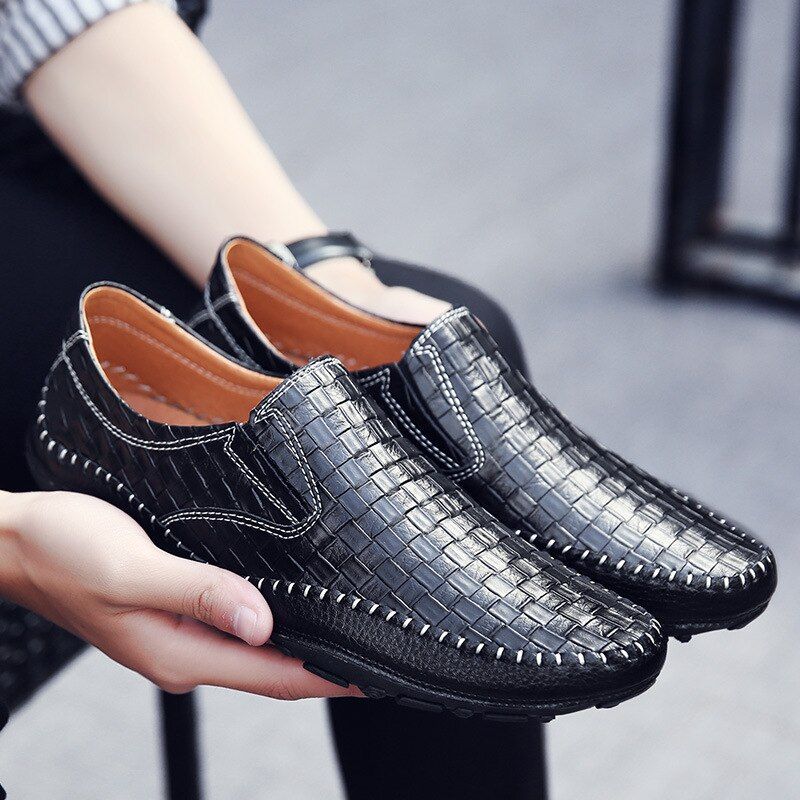 Borgon Miesten Loafers Vapaa-ajan Kengät - Musta
