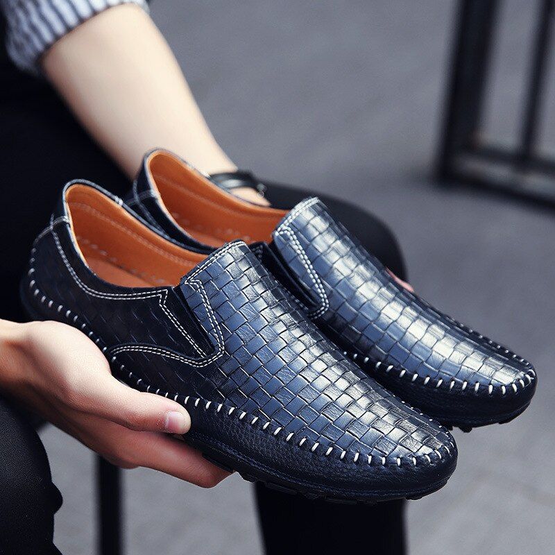Borgon Miesten Loafers Vapaa-ajan Kengät - Musta