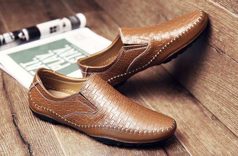 Borgon Miesten Loafers Vapaa-ajan Kengät - Musta