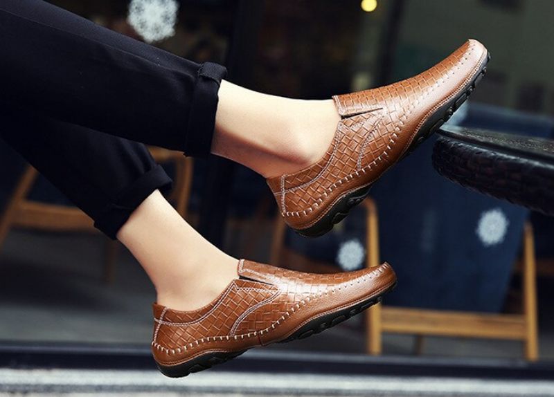 Borgon Miesten Loafers Vapaa-ajan Kengät - Musta