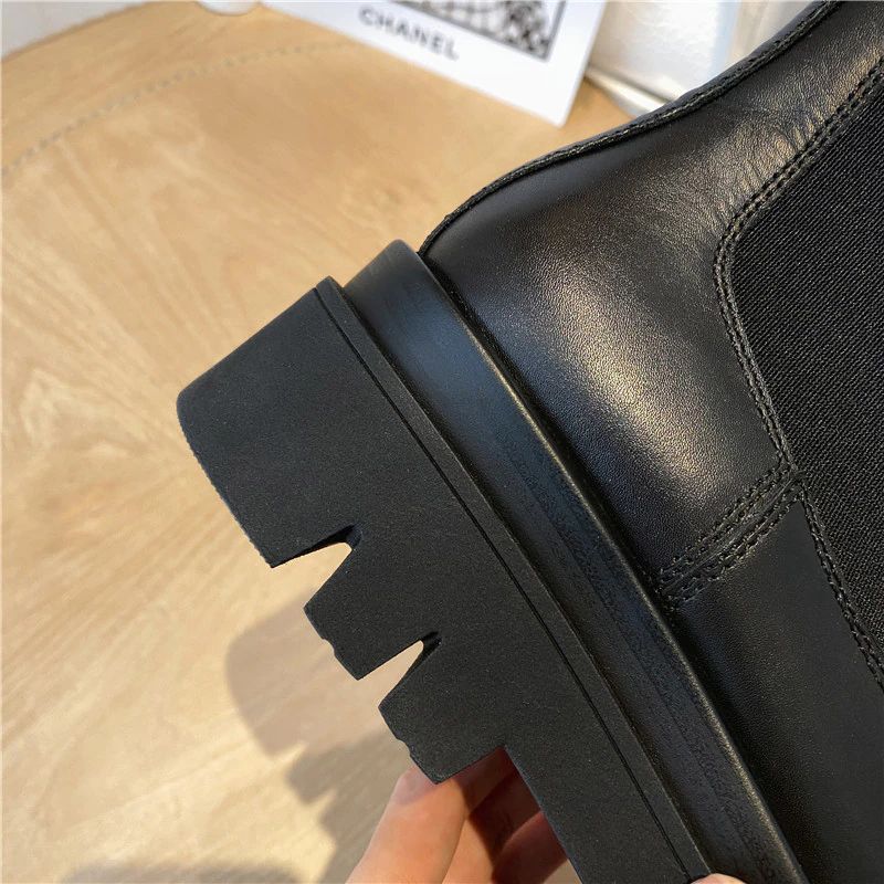 Borja Naisten Platform Mustat Saappaat - Black Velvet