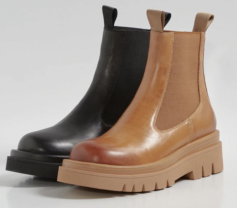 Borja Naisten Platform Mustat Saappaat - Black Velvet