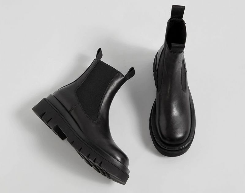 Borja Naisten Platform Mustat Saappaat - Black Velvet