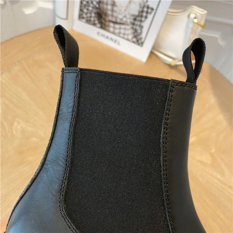 Borja Naisten Platform Mustat Saappaat - Black Velvet