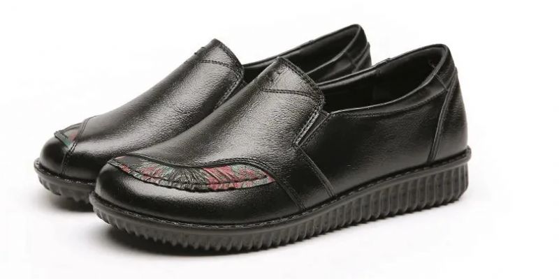 Brena Naisten Korkealaatuiset Nahkaiset Loafer-kengät - Musta