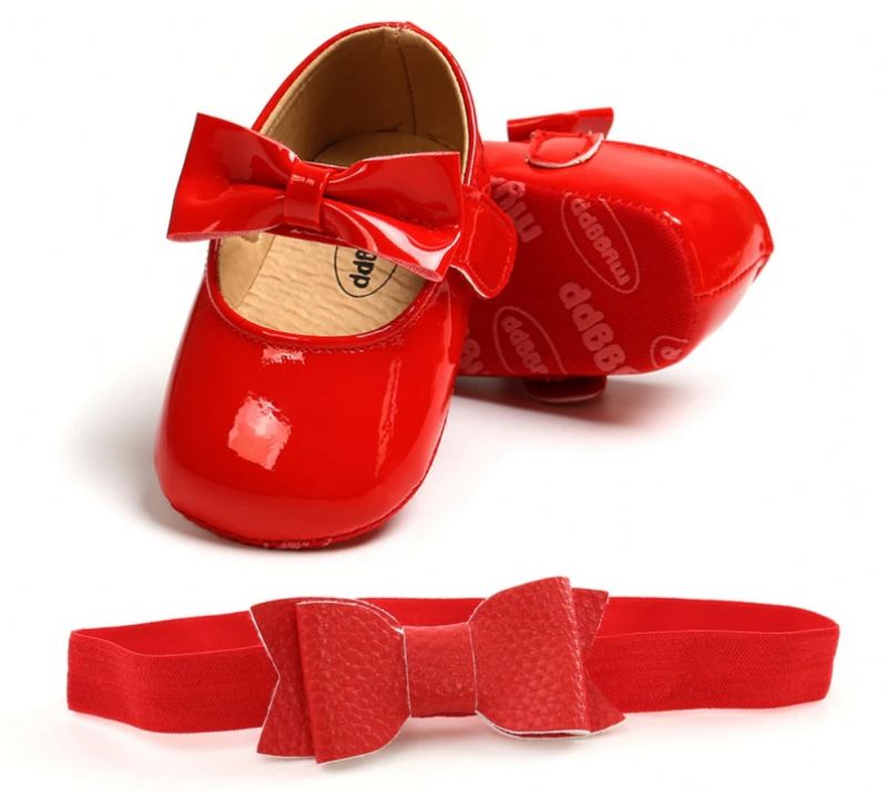 Brenda Tyttöjen Flats -kengät - Punainen