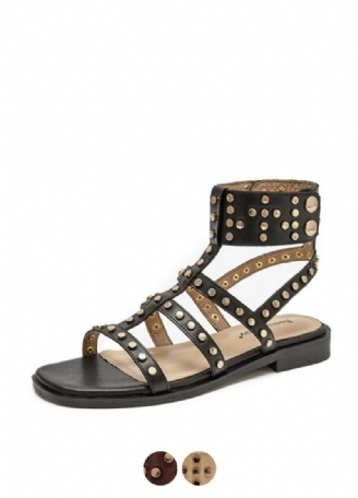Bryony Naisten Nahkaiset Gladiator Flat Sandaalit