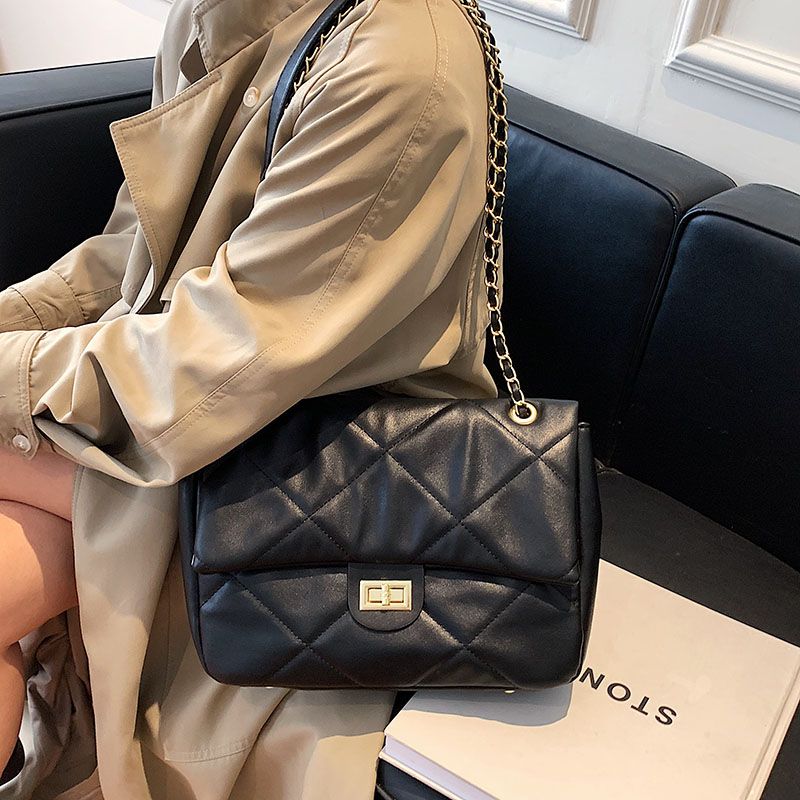 Bubble Naisten Suuret Nahkaiset Crossbody-laukut - Ruskea