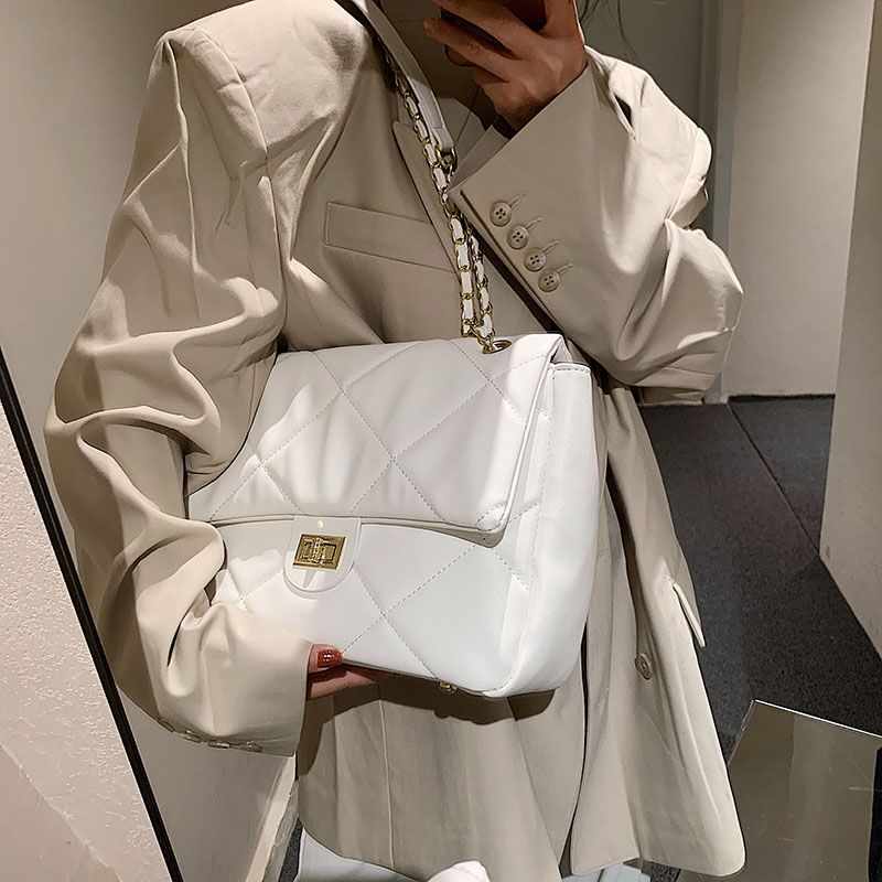 Bubble Naisten Suuret Nahkaiset Crossbody-laukut - Ruskea