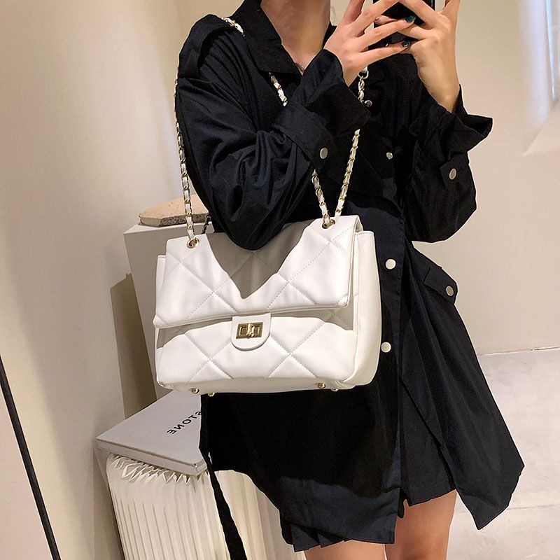 Bubble Naisten Suuret Nahkaiset Crossbody-laukut - Ruskea