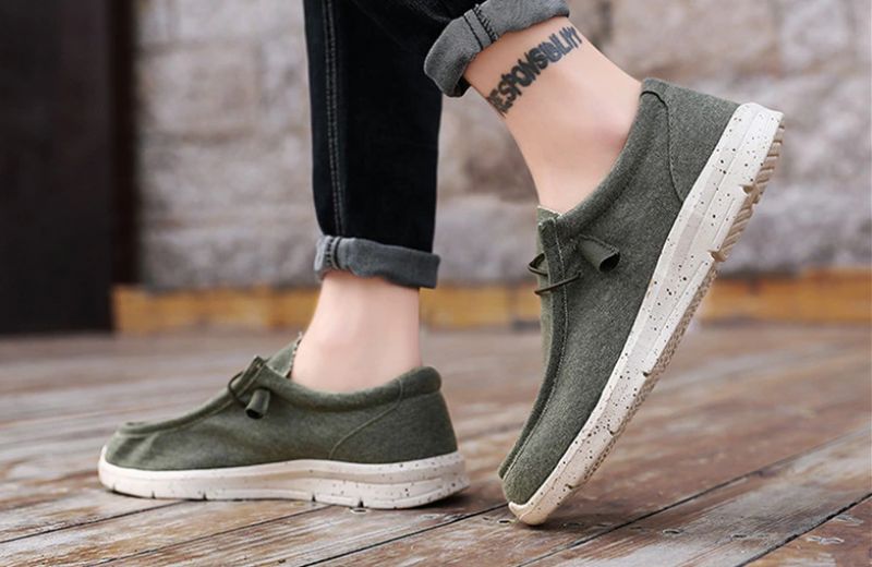 Burns Miesten Loafers -kesäkengät - Khaki