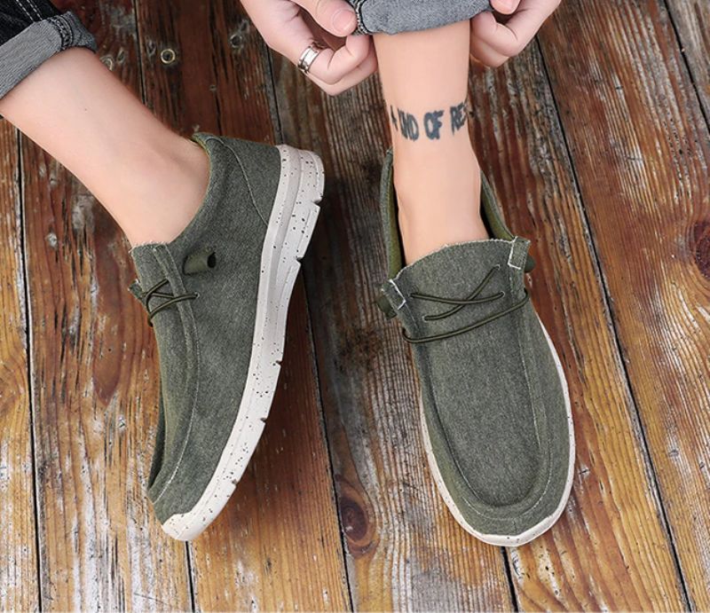 Burns Miesten Loafers -kesäkengät - Khaki