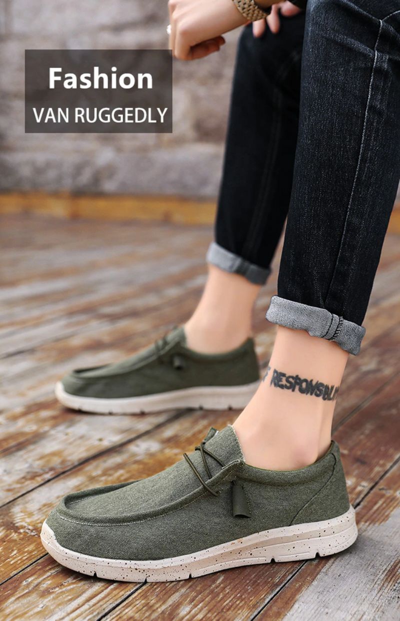 Burns Miesten Loafers -kesäkengät - Khaki
