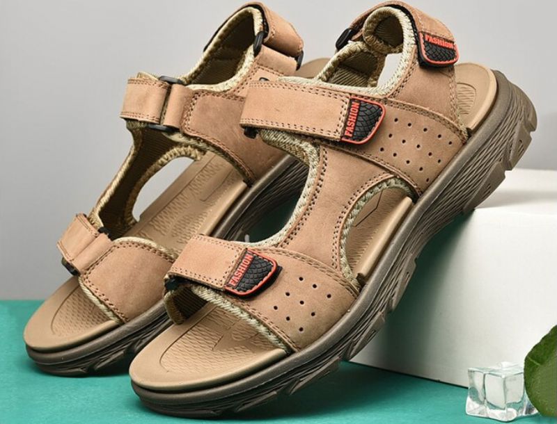 Cacique Miesten Kävelysandaalit - Khaki
