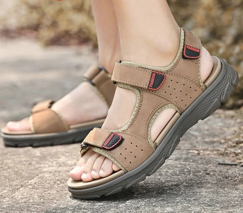 Cacique Miesten Kävelysandaalit - Khaki