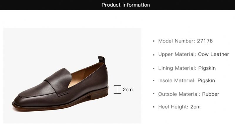 Calixto Naisten Vapaa-ajan Slip-on Loafer-kengät - Kahvi