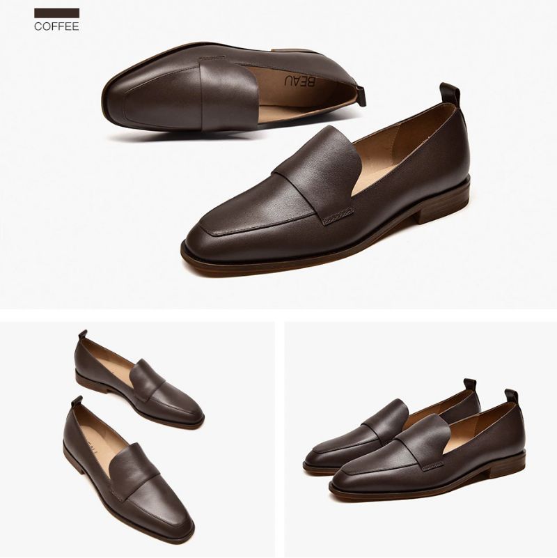 Calixto Naisten Vapaa-ajan Slip-on Loafer-kengät - Kahvi