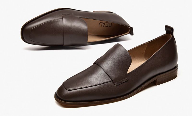 Calixto Naisten Vapaa-ajan Slip-on Loafer-kengät - Kahvi
