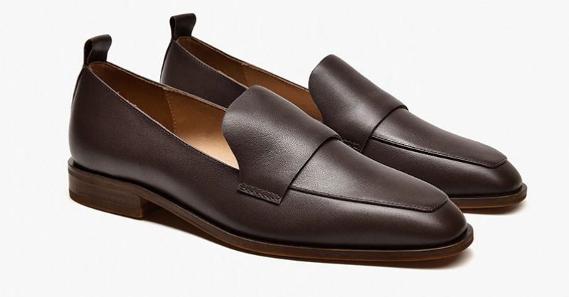 Calixto Naisten Vapaa-ajan Slip-on Loafer-kengät - Kahvi