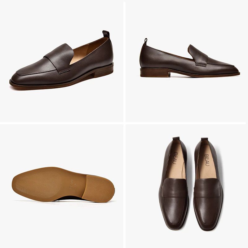 Calixto Naisten Vapaa-ajan Slip-on Loafer-kengät - Kahvi