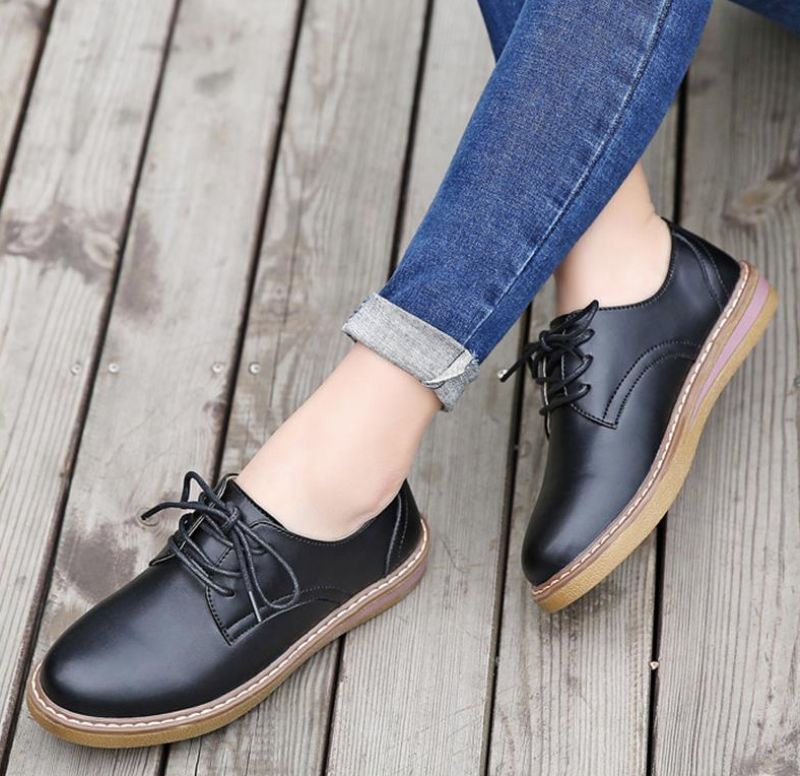 Camile Naisten Oxford Loafer - Beige