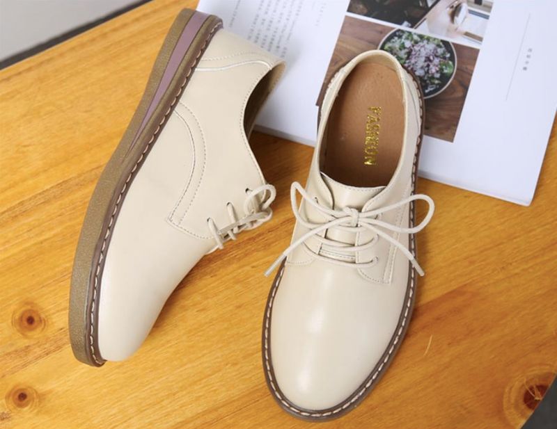 Camile Naisten Oxford Loafer - Beige
