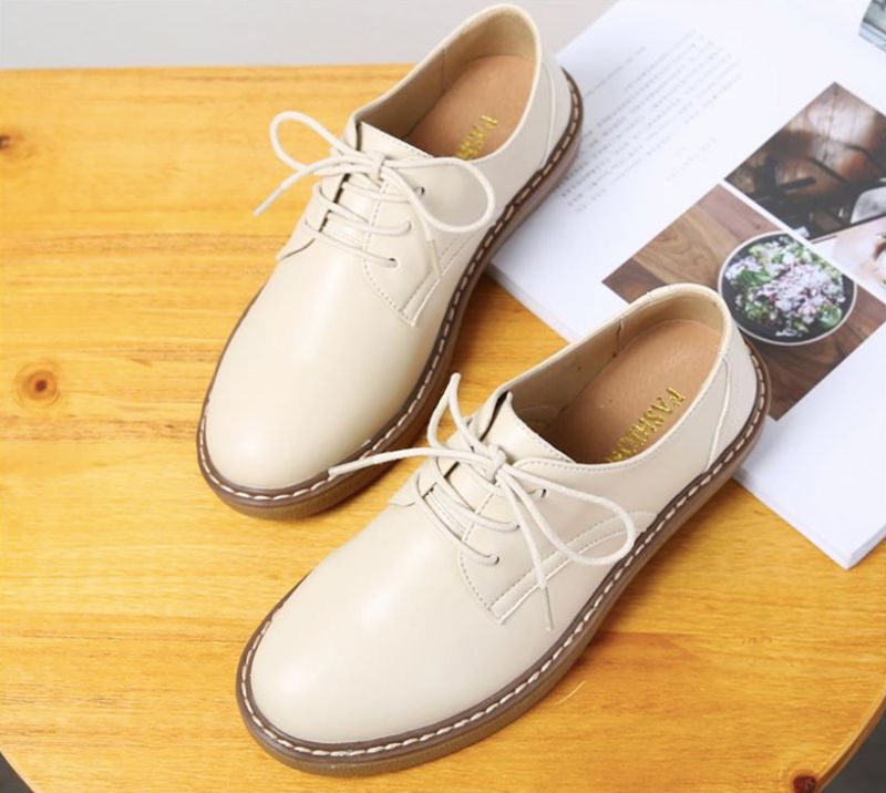 Camile Naisten Oxford Loafer - Beige