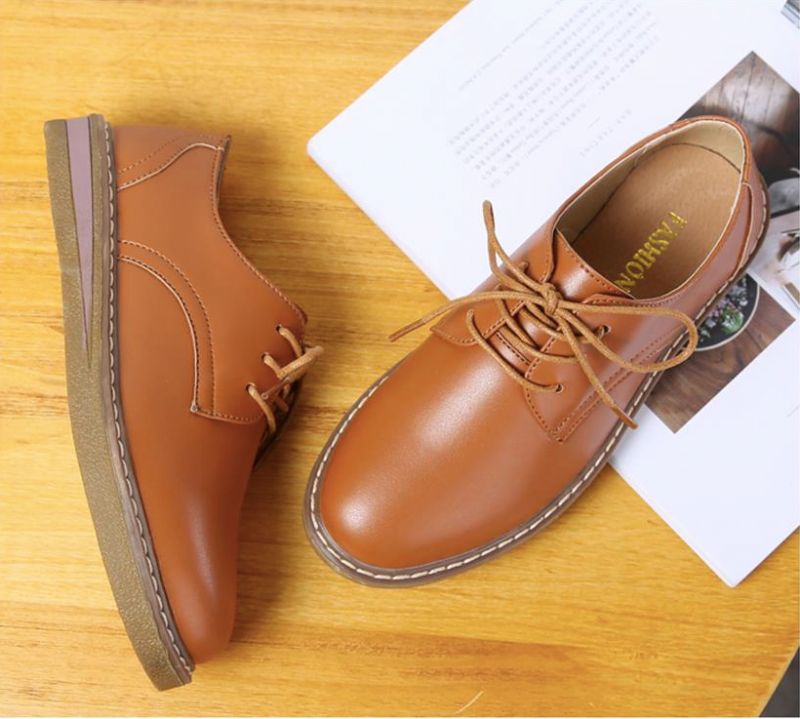 Camile Naisten Oxford Loafer - Beige