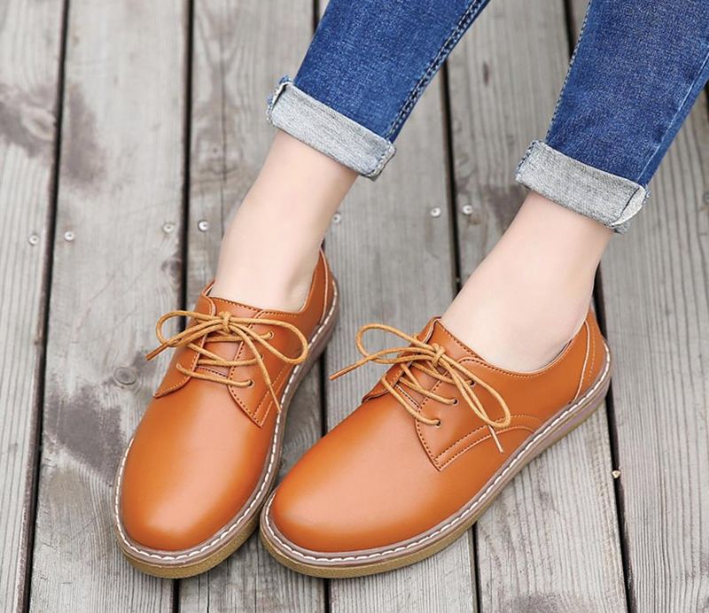 Camile Naisten Oxford Loafer - Beige