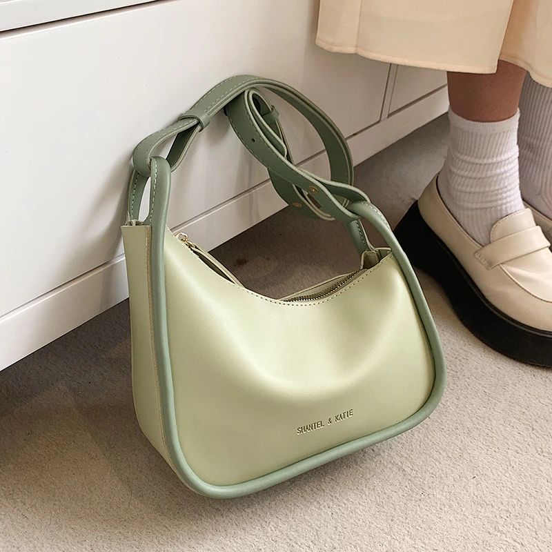 Capricho Naisten Tekonahkainen Crossbody Käsilaukku - Vihreä