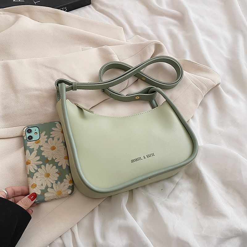 Capricho Naisten Tekonahkainen Crossbody Käsilaukku - Vihreä