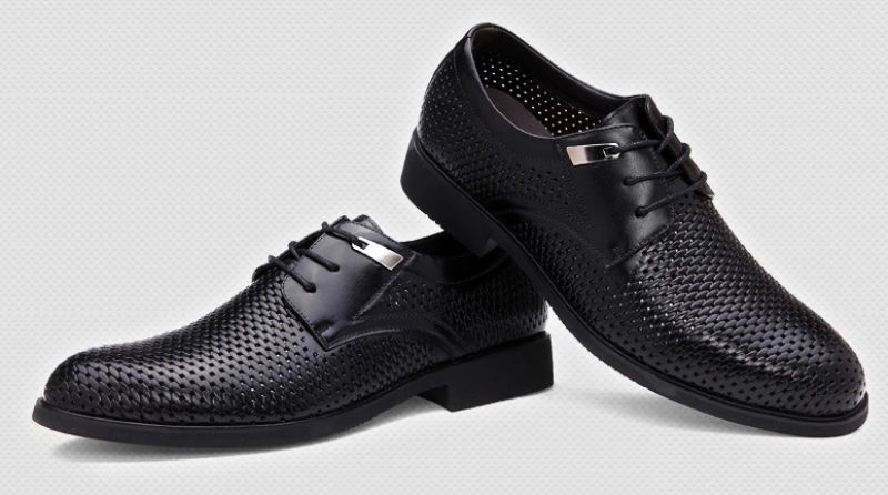 Carrillo Miesten Nahkaiset Oxford-kengät - Musta