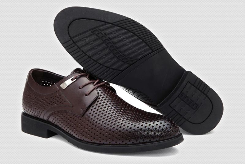 Carrillo Miesten Nahkaiset Oxford-kengät - Musta