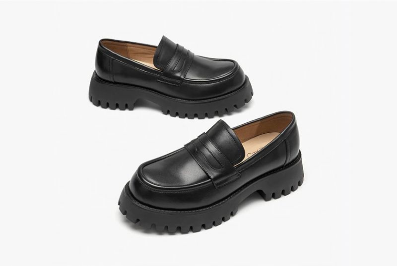 Casey Naisten Platform Loafer -kengät - Musta