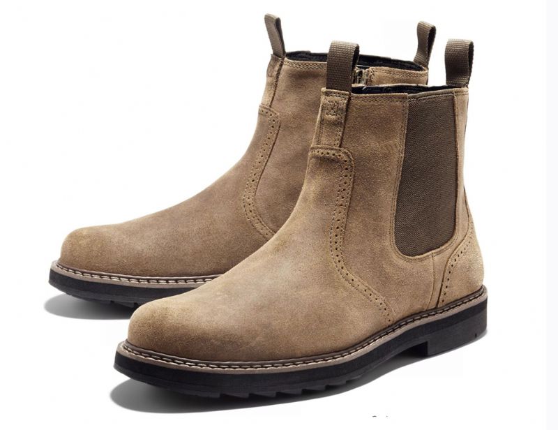 Castle Miesten Chelsea-saappaat - Khaki