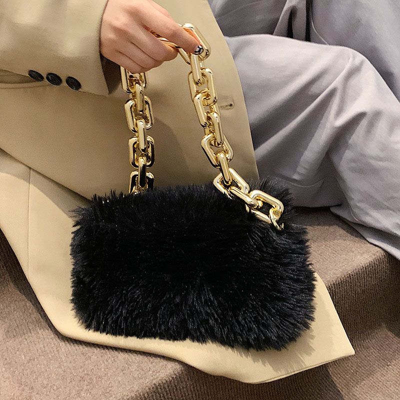 Celeste Naisten Chunky Chain Olkalaukku - Khaki