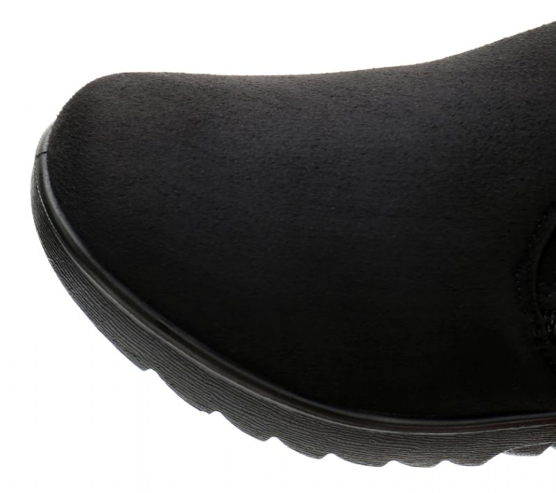 Changae Naisten Platform Snow Black -saappaat - Musta