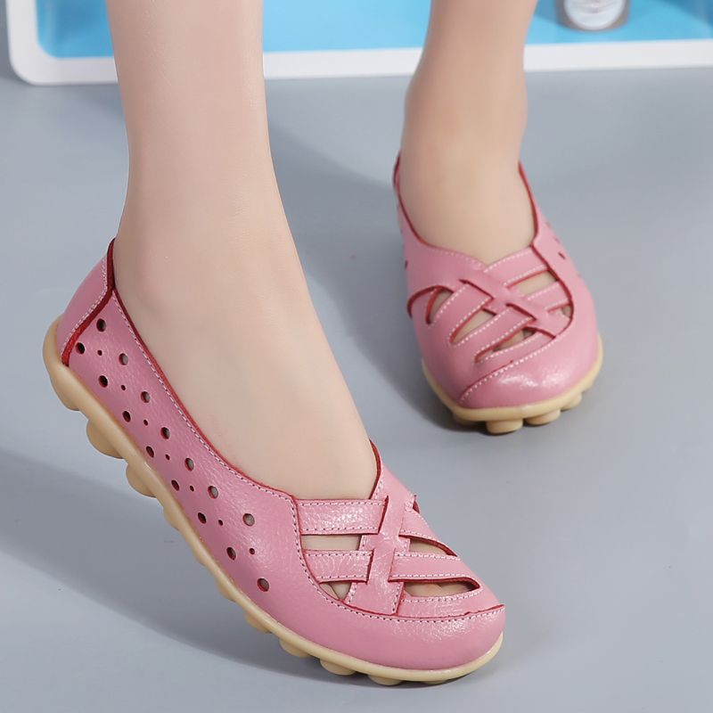 Chiara Naisten Nahkaiset Loafer-kengät - Keltainen