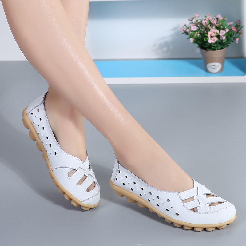 Chiara Naisten Nahkaiset Loafer-kengät - Keltainen