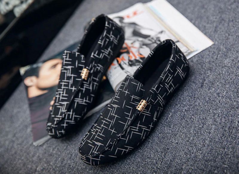 Chucho Miesten Loafers Vapaa-ajan Kengät - Musta