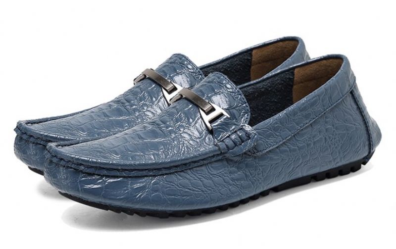 Cille Miesten Loafers-mekkokengät - Sininen