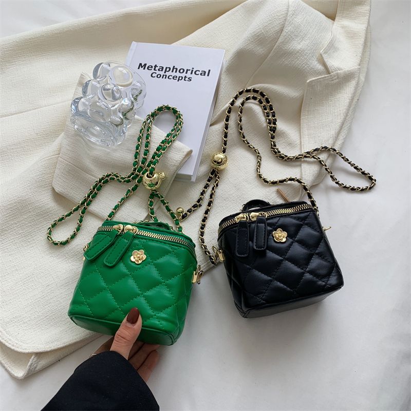 Claret Naisten Ylellinen Nahkainen Mini Crossbody Käsilaukku - Iso Musta