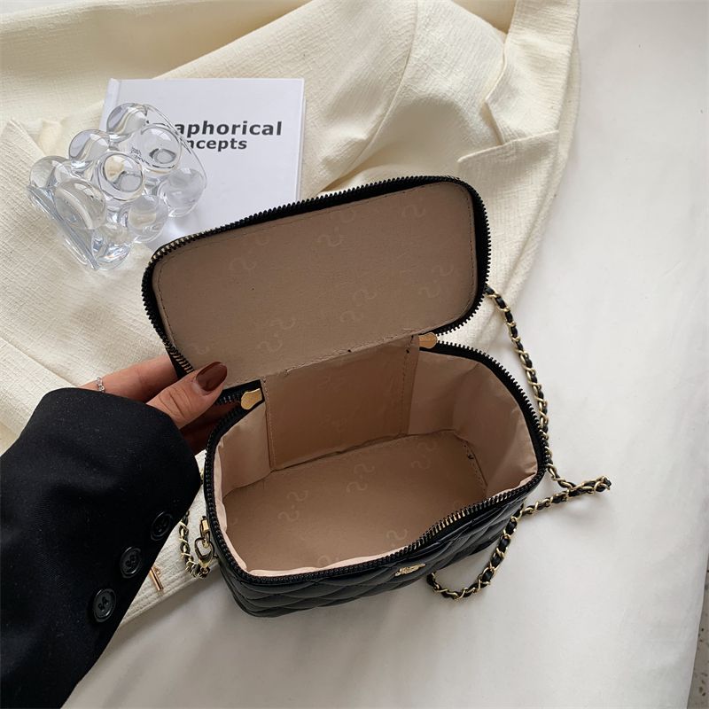 Claret Naisten Ylellinen Nahkainen Mini Crossbody Käsilaukku - Iso Musta