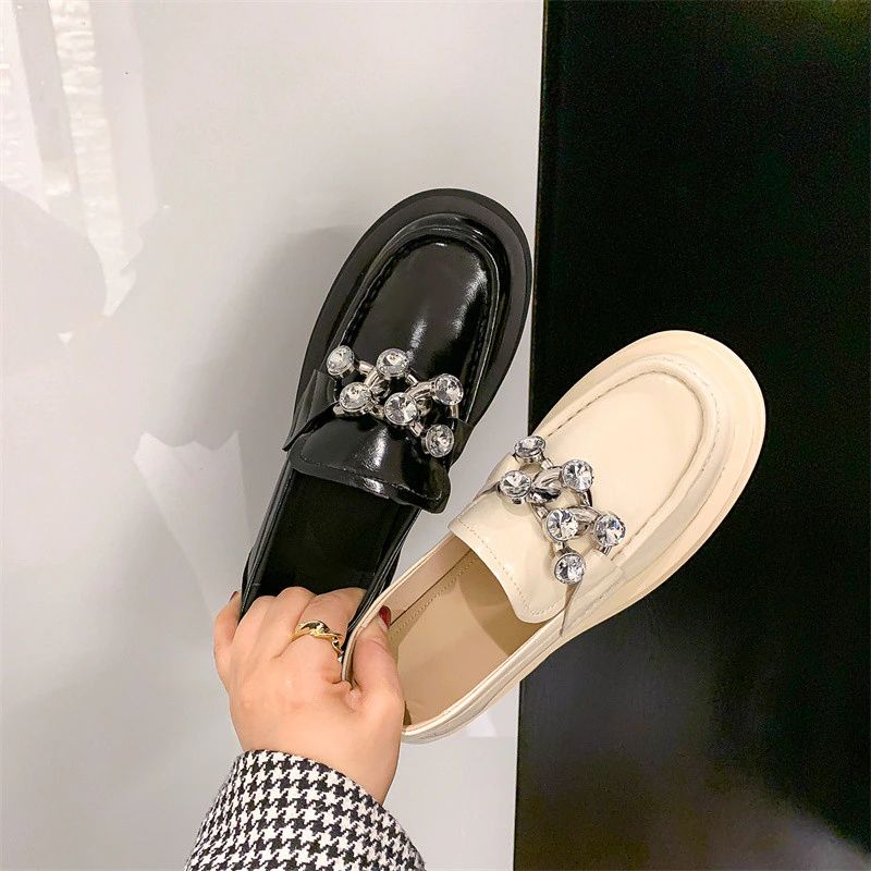Clarex Flat Leather -kengät - Musta