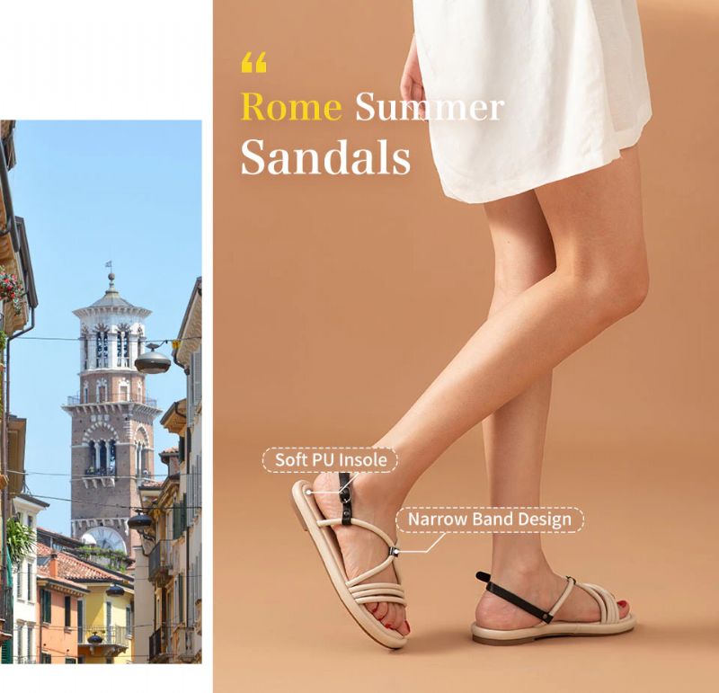 Claritza Naisten Nahkasandaalit - Beige