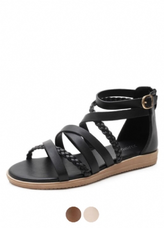 Claudi Naisten Cross Strap Litteät Sandaalit