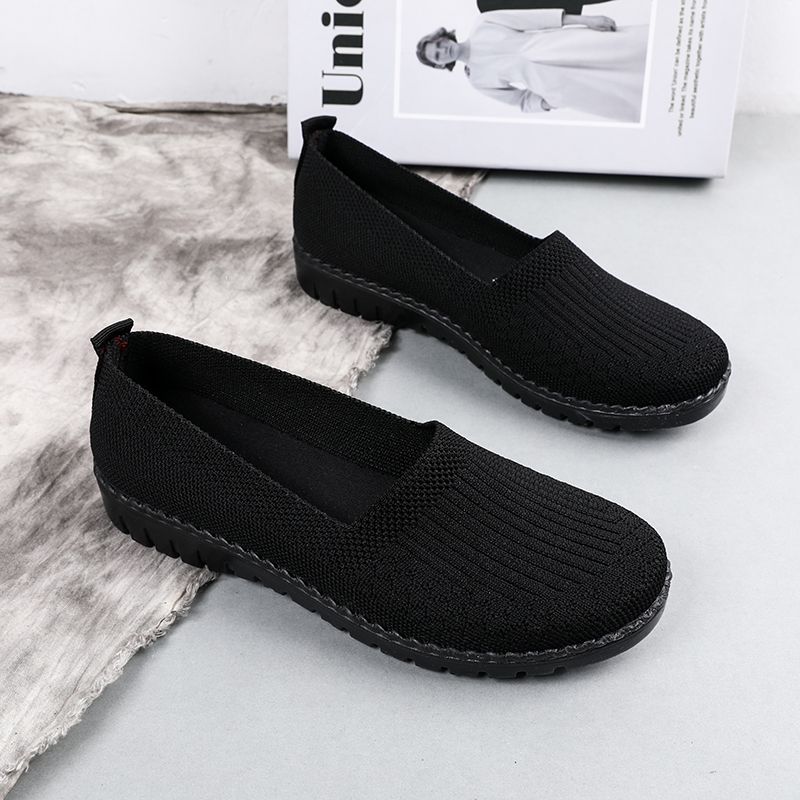 Claudia Naisten Hengittävät Mukavat Slip-on Loafer-kengät - Punainen